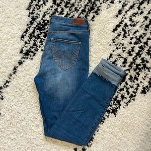 Ripped blue Hollister jeans